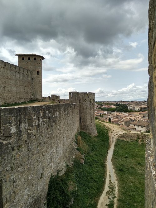 castle  sky  clouds