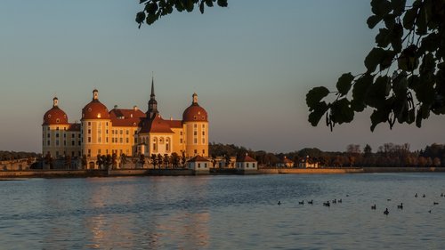 castle  moritz castle  autumn