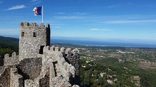 castle  landscape  portugal