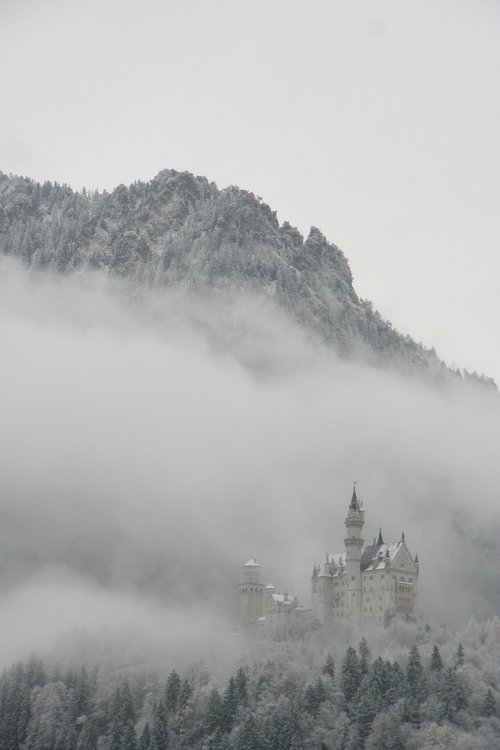 castle  fog  german