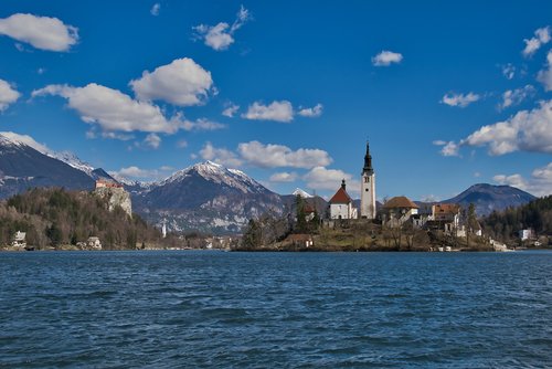 castle  church  lake