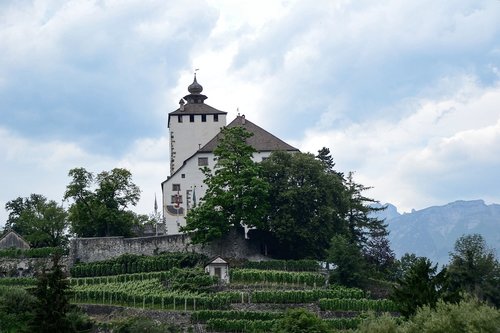 castle  be mountain  switzerland