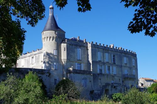 castle jonzac landscape