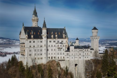 castle winter nature