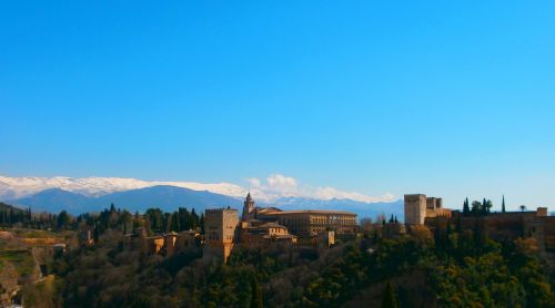 castle sky landscape