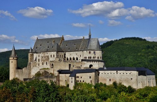 castle bourscheid  vianden  luxembourg