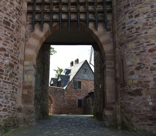 castle gate archway fortress