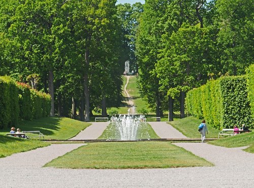 castle park  drottningholm  sweden