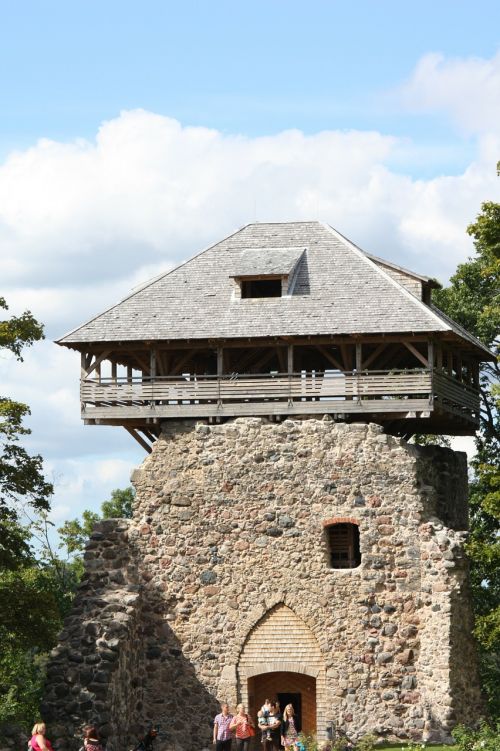 castle tower sigulda middle ages