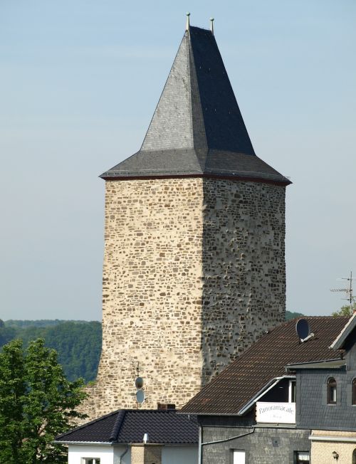 castle tower city blankenberg castle