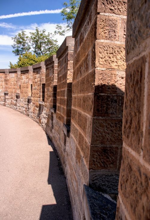 castle wall hohenzollern castle wall