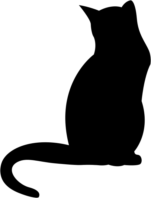 cat kitten silhouette