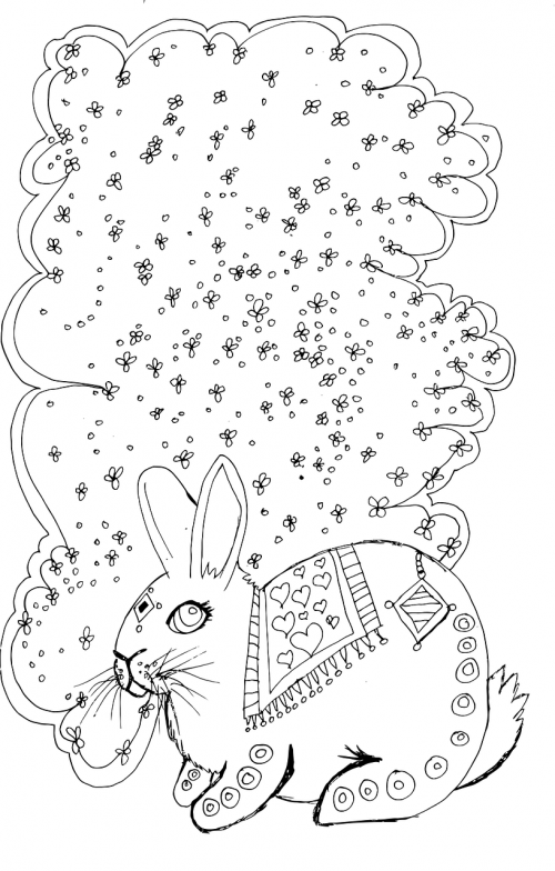 cat coloring page detailed