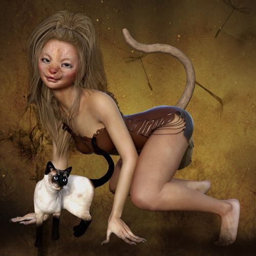 cat woman fantasy