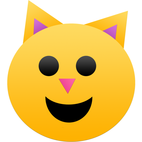 cat emoji pink