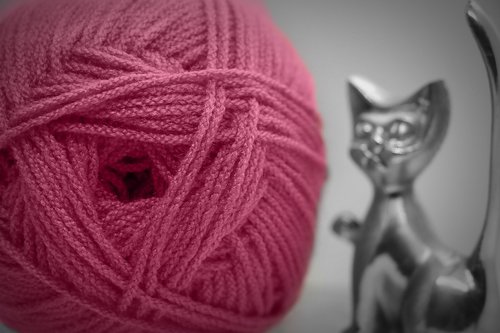 cat  crochet  pink