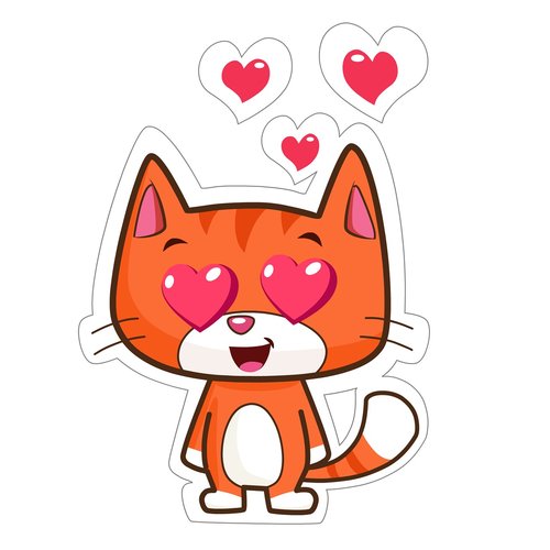 cat  heart  hearts
