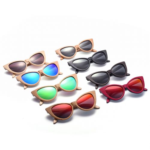 cat eye sunglasses wood sunglasses polarized lenses
