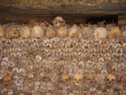 catacombs skulls bone