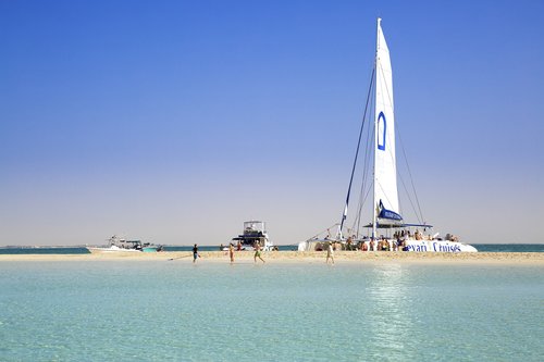 catamaran  sailing boat  beach