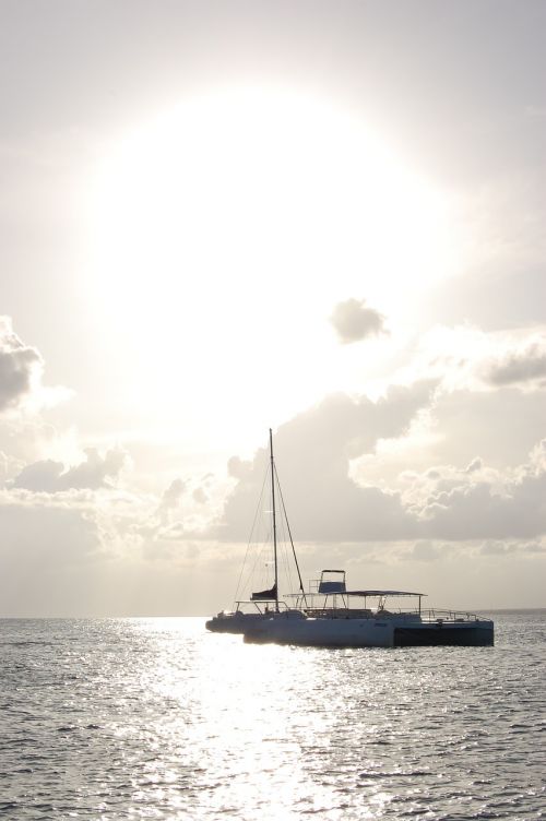 catamaran sailing boat beach