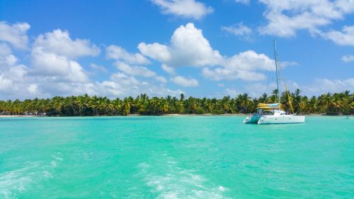 Catamaran In Caribbean