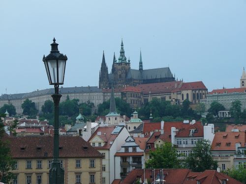 cathedral prague city view