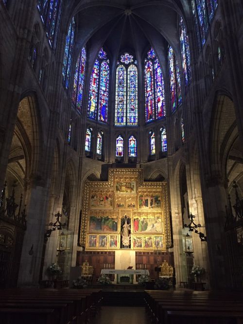 cathedral altar stained glass