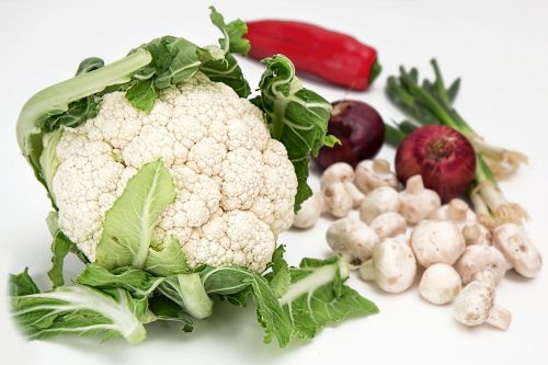 cauliflower vegetables mushrooms