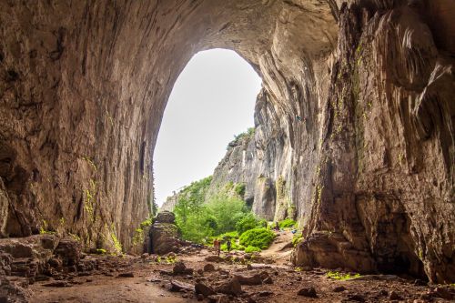 cave hike nature