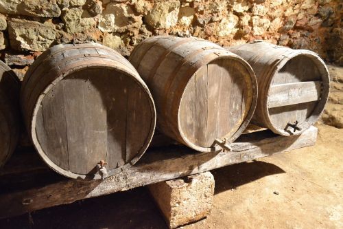 cave barrel wine