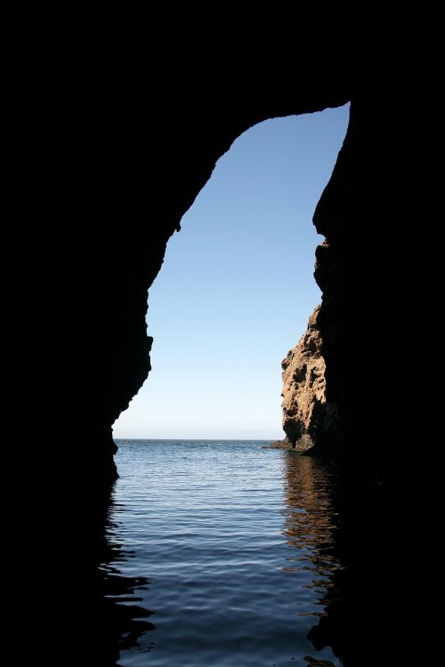 cave opening santa cruz island
