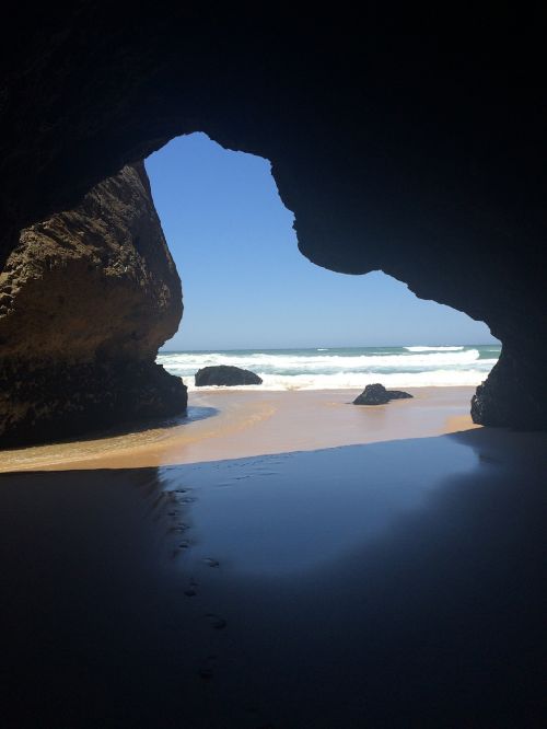 cave portugal seascape