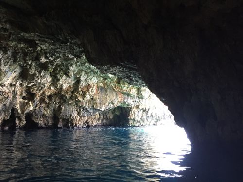 cave sea nature