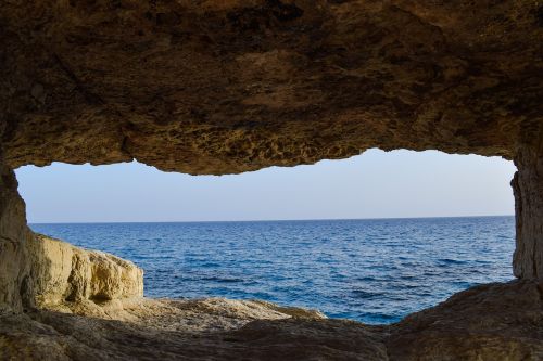 cave sea nature