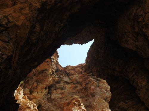 cave sky rock