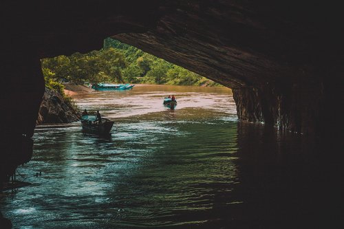 cave  river  nature