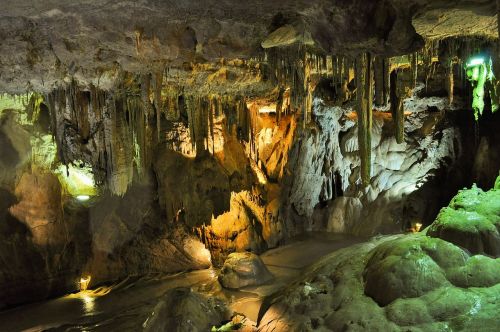 cave cavern stalactites