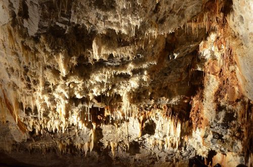 cave stalactites underground