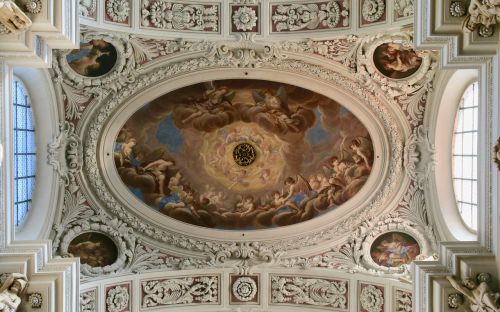 ceiling painting fresco passau