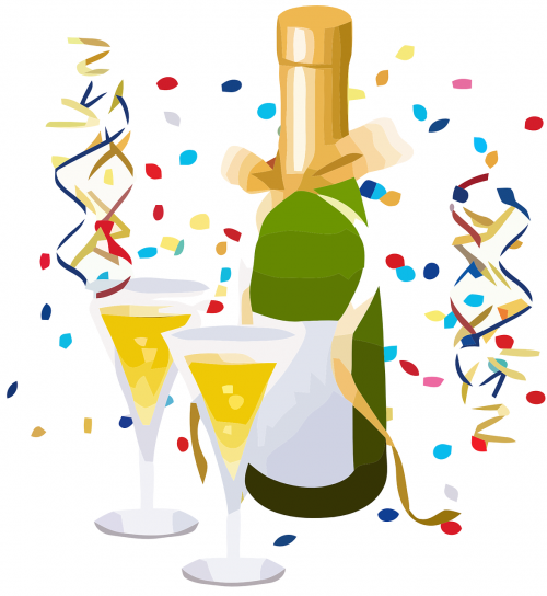 celebrate toast champagne
