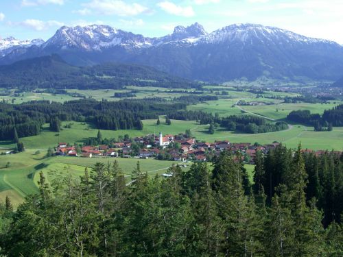 cell ostallgäu mountain panorama