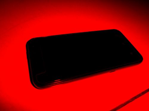 Cell Phone - Red Background
