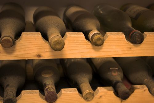 cellar bottles wine