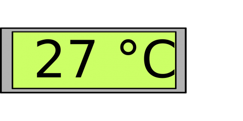 celsius digital display