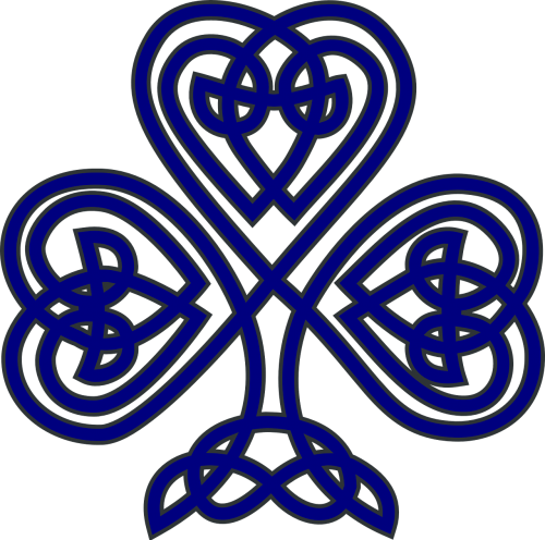celtic shamrock blue