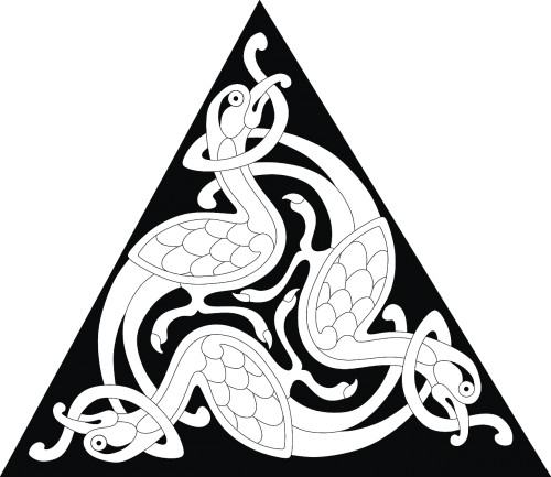 celtic triangle ornament