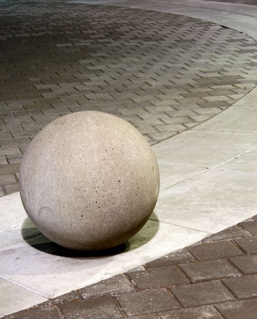 cement statue globe