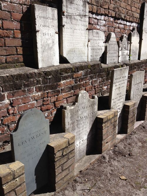 cemetery graves tombstones