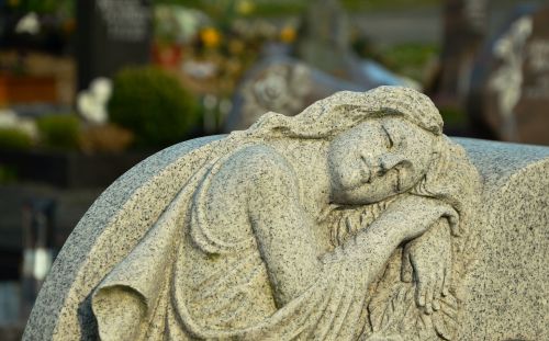 cemetery angel tomb